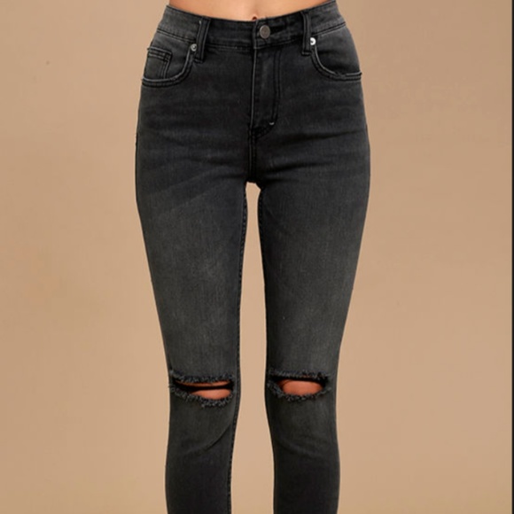 Amuse Society Ripped Skinny Jeans - Picture 1 of 4